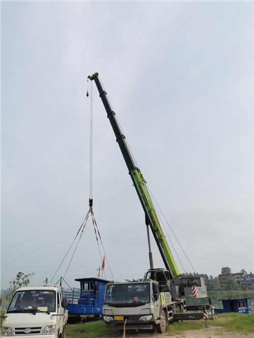 庐山市桥梁建设吊装案例